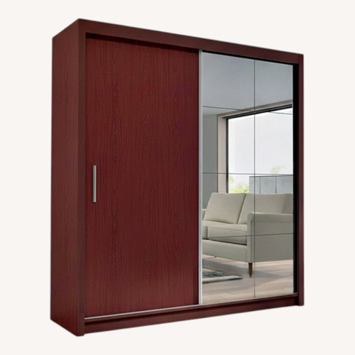 Used Wayfair Brayden Studio Dark Brown Wood Armoire for sale on AptDeco
