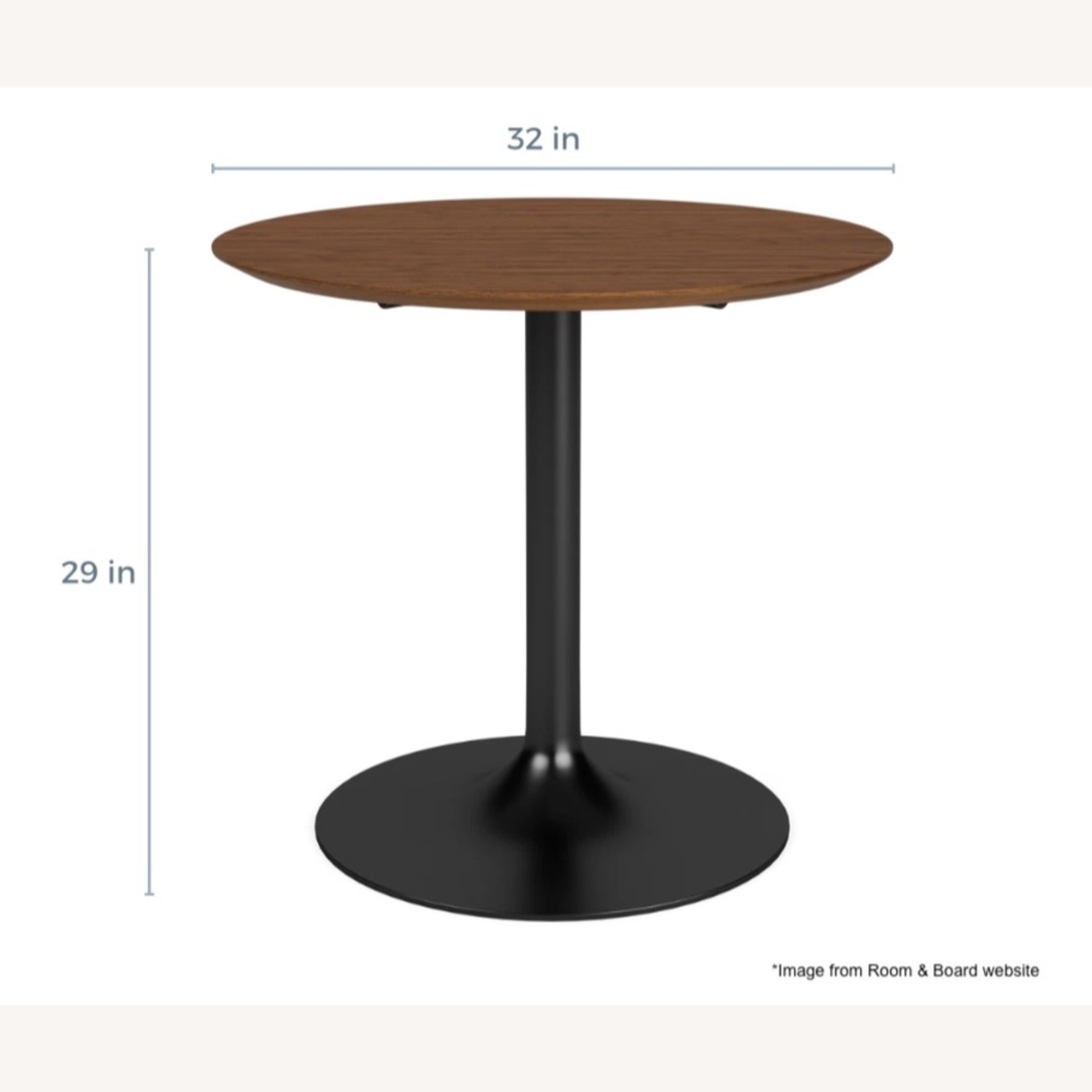 Room & Board 32" Aria Dining Table - image-6