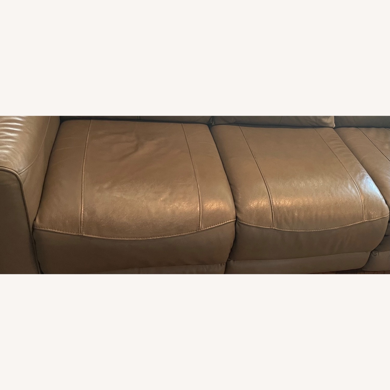 Flexsteel Latitudes Light Brown Leather Power Sofa - image-7