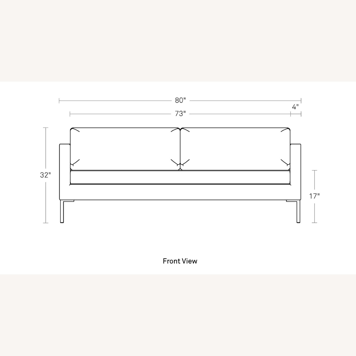 Blu Dot Dark Gray Fabric 3+ Seater Sofa - image-5