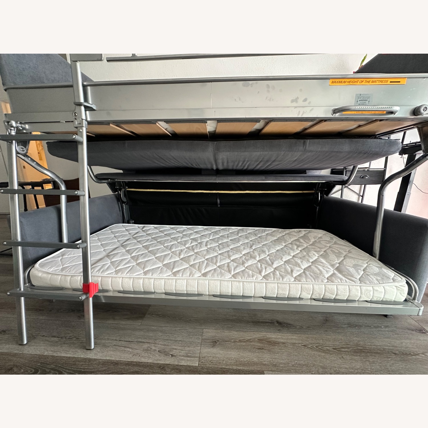 Elevate Blue Sleeper Bunk Bed Sofa - image-7