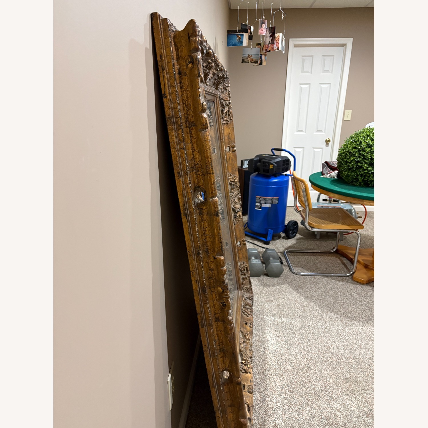 Black Wood Wall Mirror - image-3