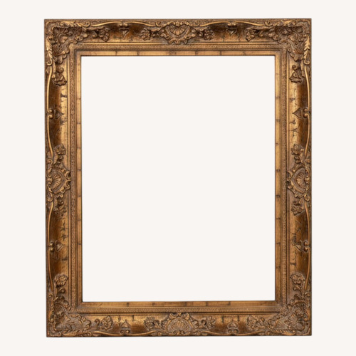 Used Black Wood Wall Mirror for sale on AptDeco