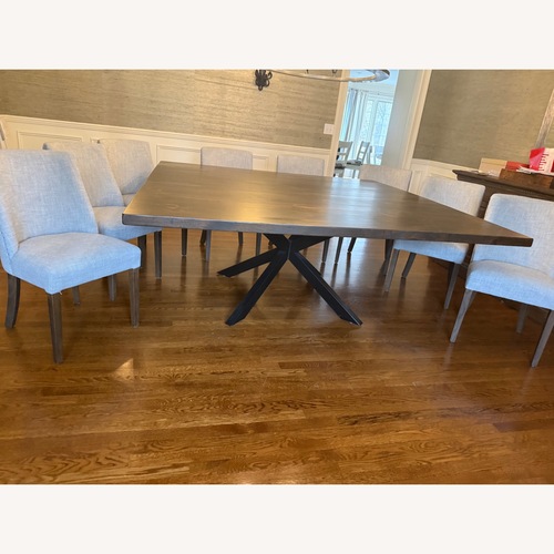 Used Vintage/Antique Dark Brown Wood Dining Table for sale on AptDeco