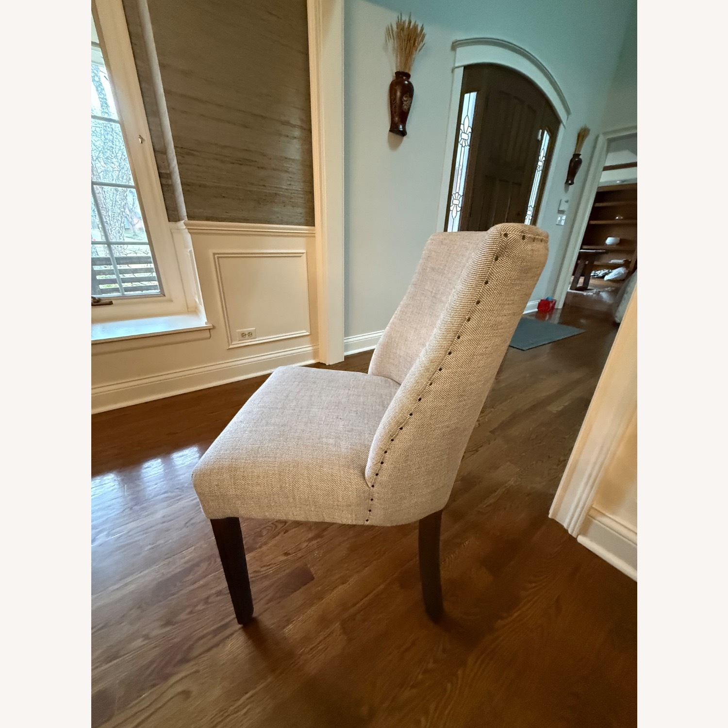 Restoration Hardware 1940s French Barrelback Fabric Dining Side Chair - image-1