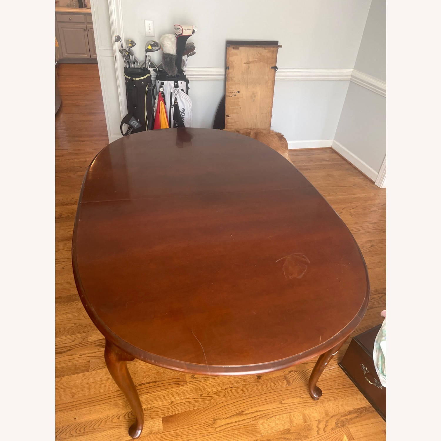 Vintage/Antique Dark Brown Wood Dining Sets - image-1