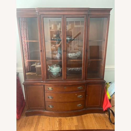 Used Bassett Dark Brown Sideboard for sale on AptDeco