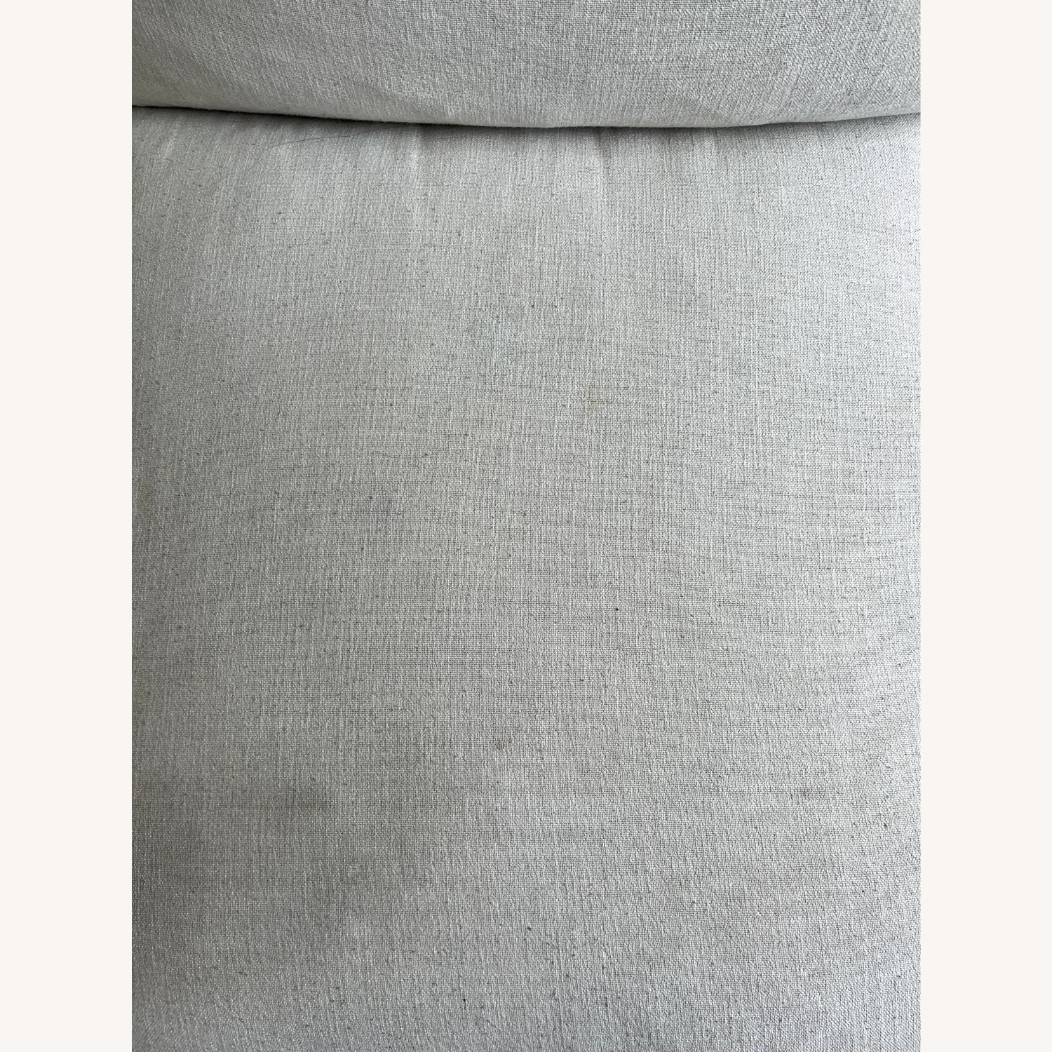 Crate & Barrel Oceanside White Fabric 2 Piece Sectional - image-5