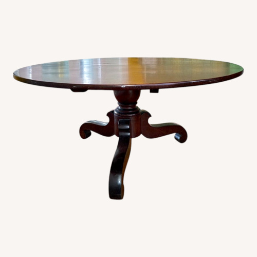 Used Antique Dark Brown Wood Coffee Table  for sale on AptDeco