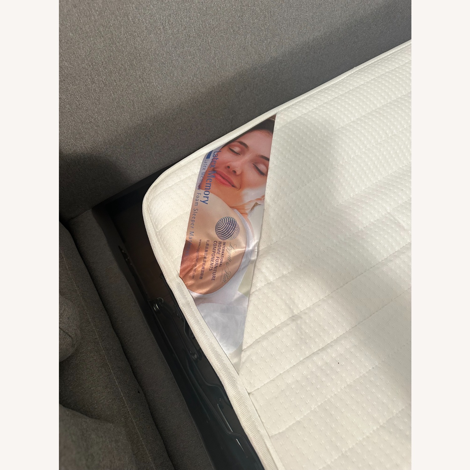 Interior Define Light Gray Sloan Bumper Sleeper Sectional - image-5