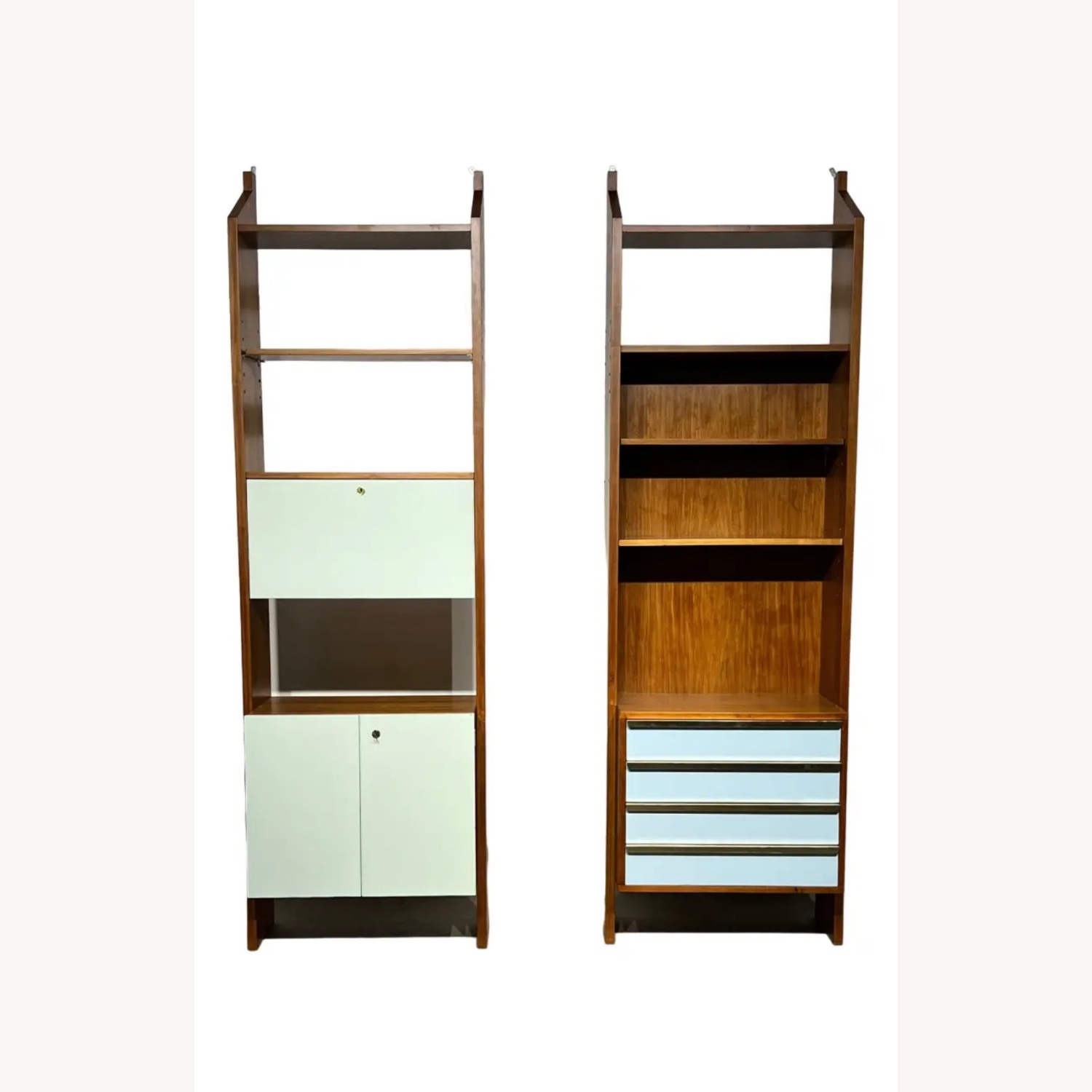 Vintage Bookcases in Wood, 1960’s est., Set of 2 - image-17