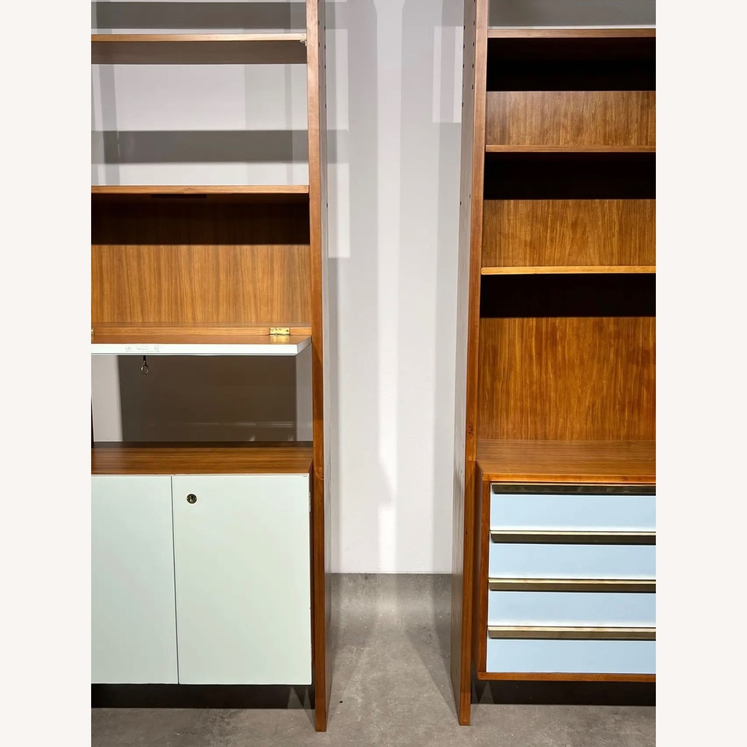 Vintage Bookcases in Wood, 1960’s est., Set of 2 - image-12