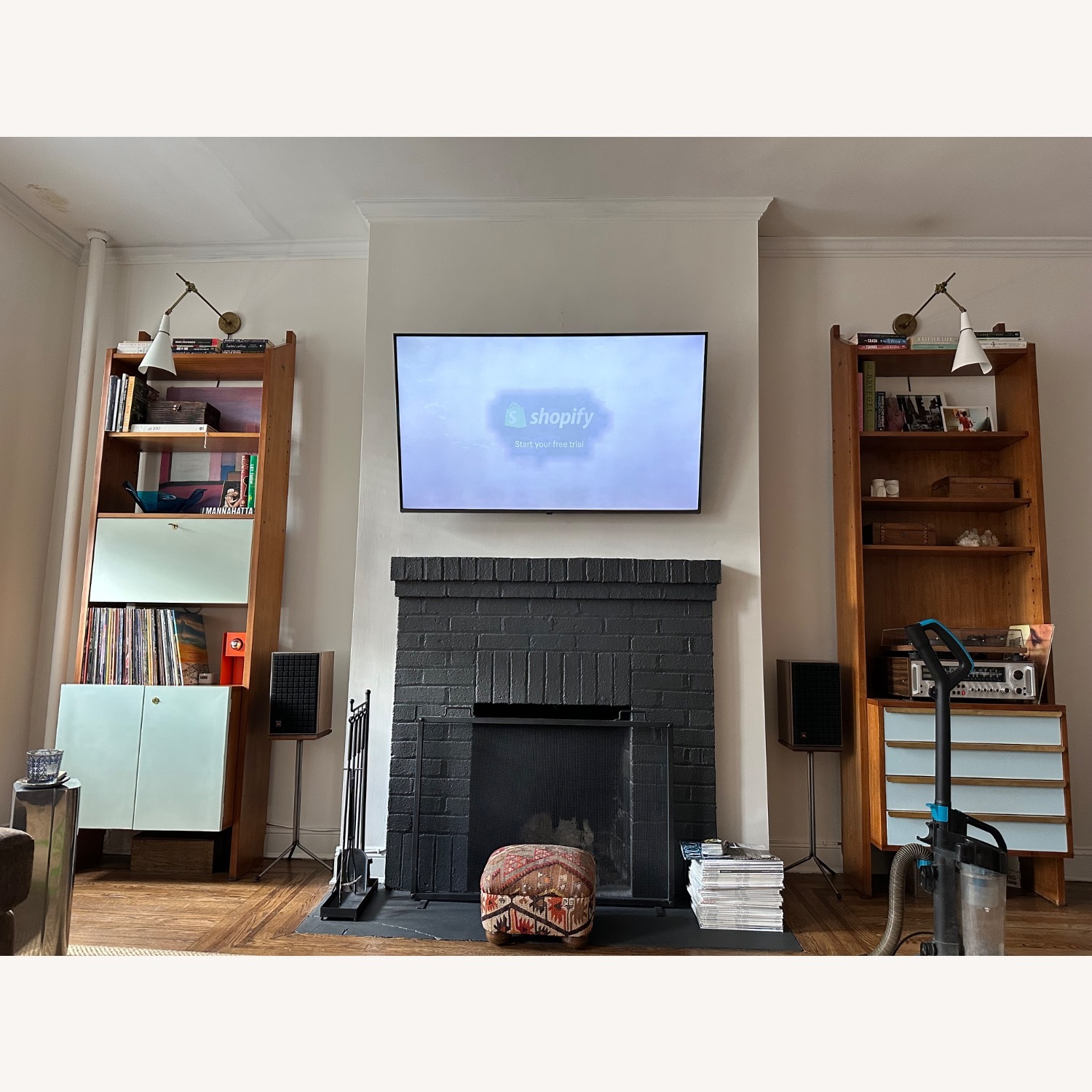 Vintage Bookcases in Wood, 1960’s est., Set of 2 - image-18