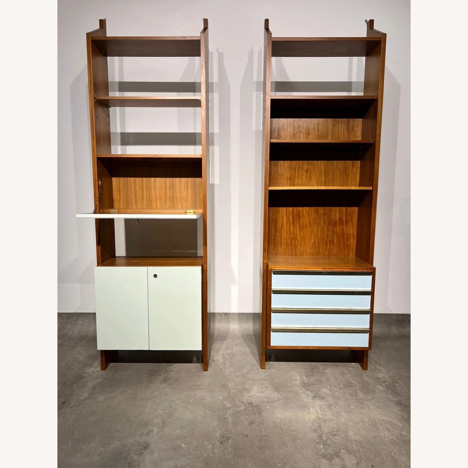 Vintage Bookcases in Wood, 1960’s est., Set of 2 - image-14