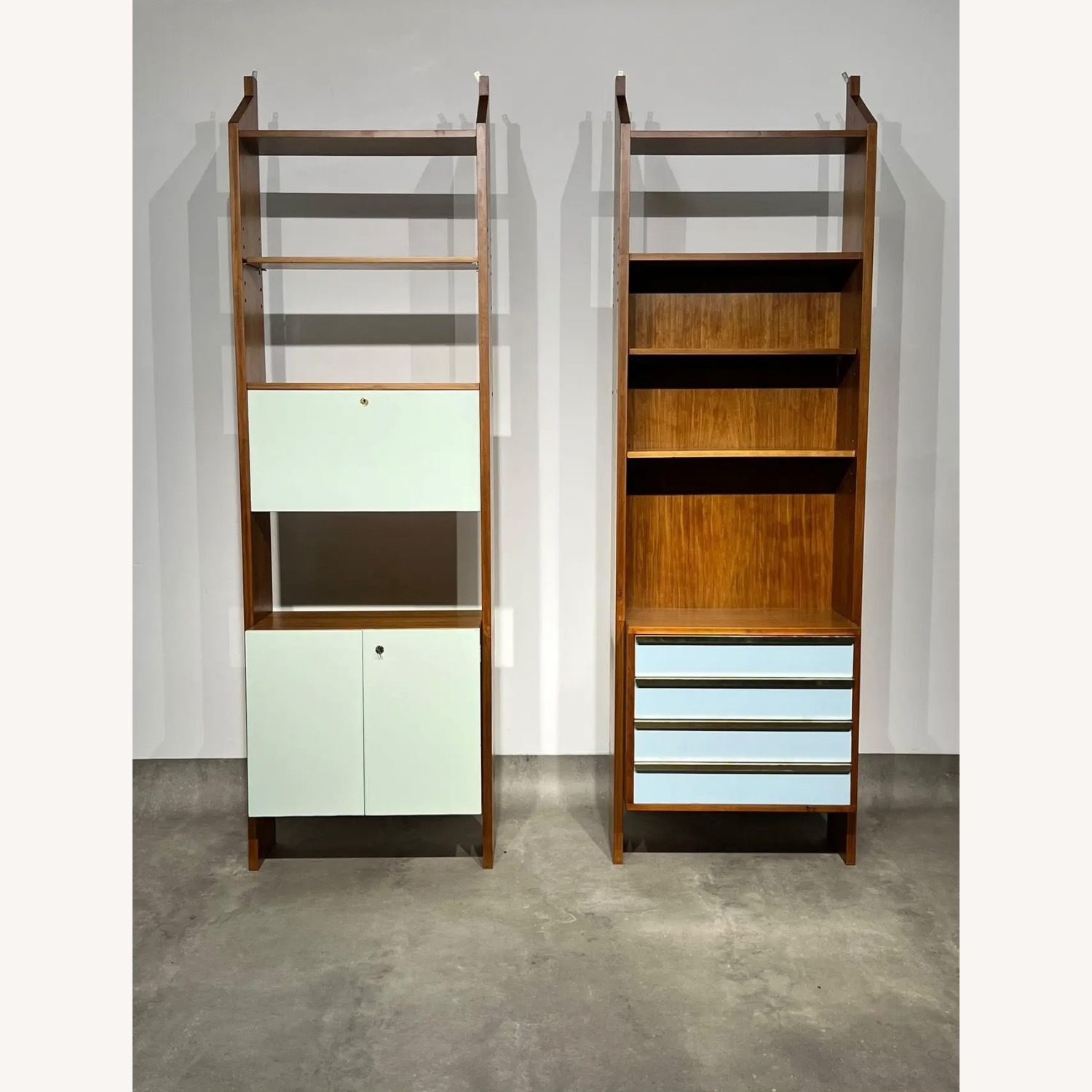 Vintage Bookcases in Wood, 1960’s est., Set of 2 - image-13