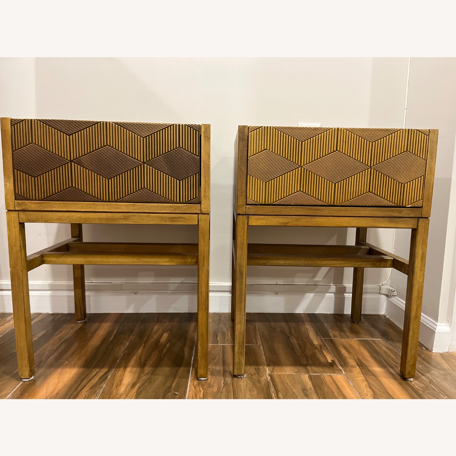 Tachuri Dark Brown Wood Nightstands - image-2