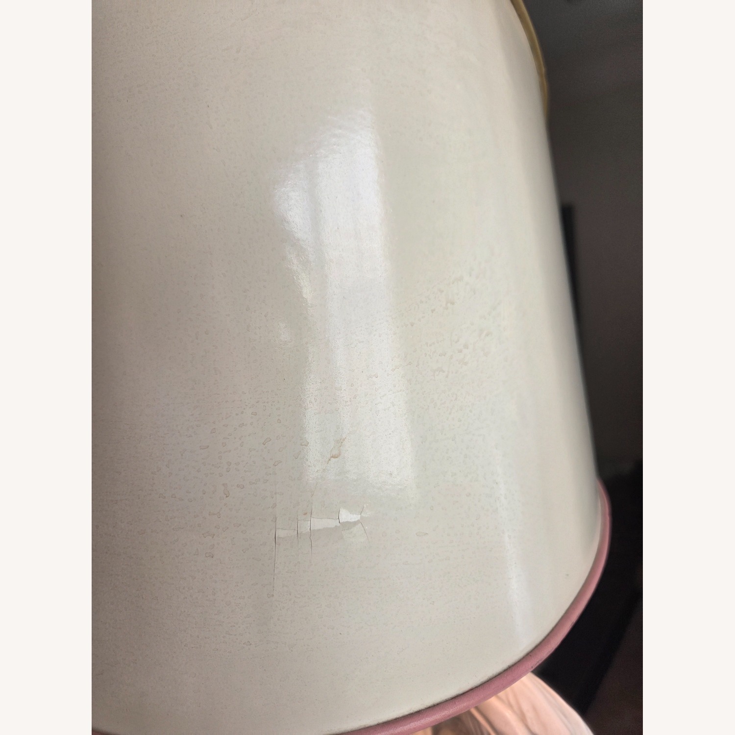 Vintage White Ceramic Rooster Table Lamp - image-17