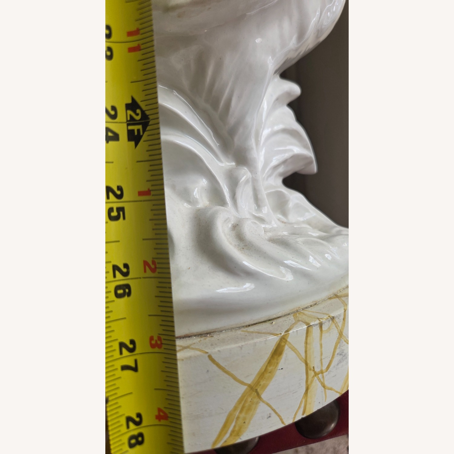 Vintage White Ceramic Rooster Table Lamp - image-16