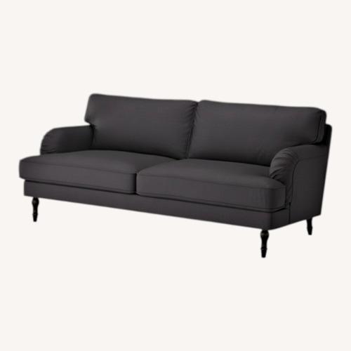 Used IKEA Stocksund Dark Gray Fabric Loveseat for sale on AptDeco