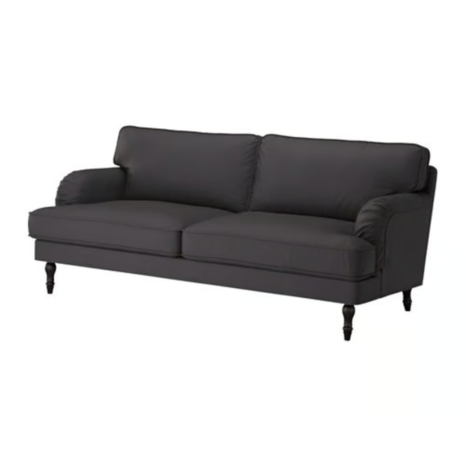 IKEA Stocksund Dark Gray Fabric Loveseat - image-8