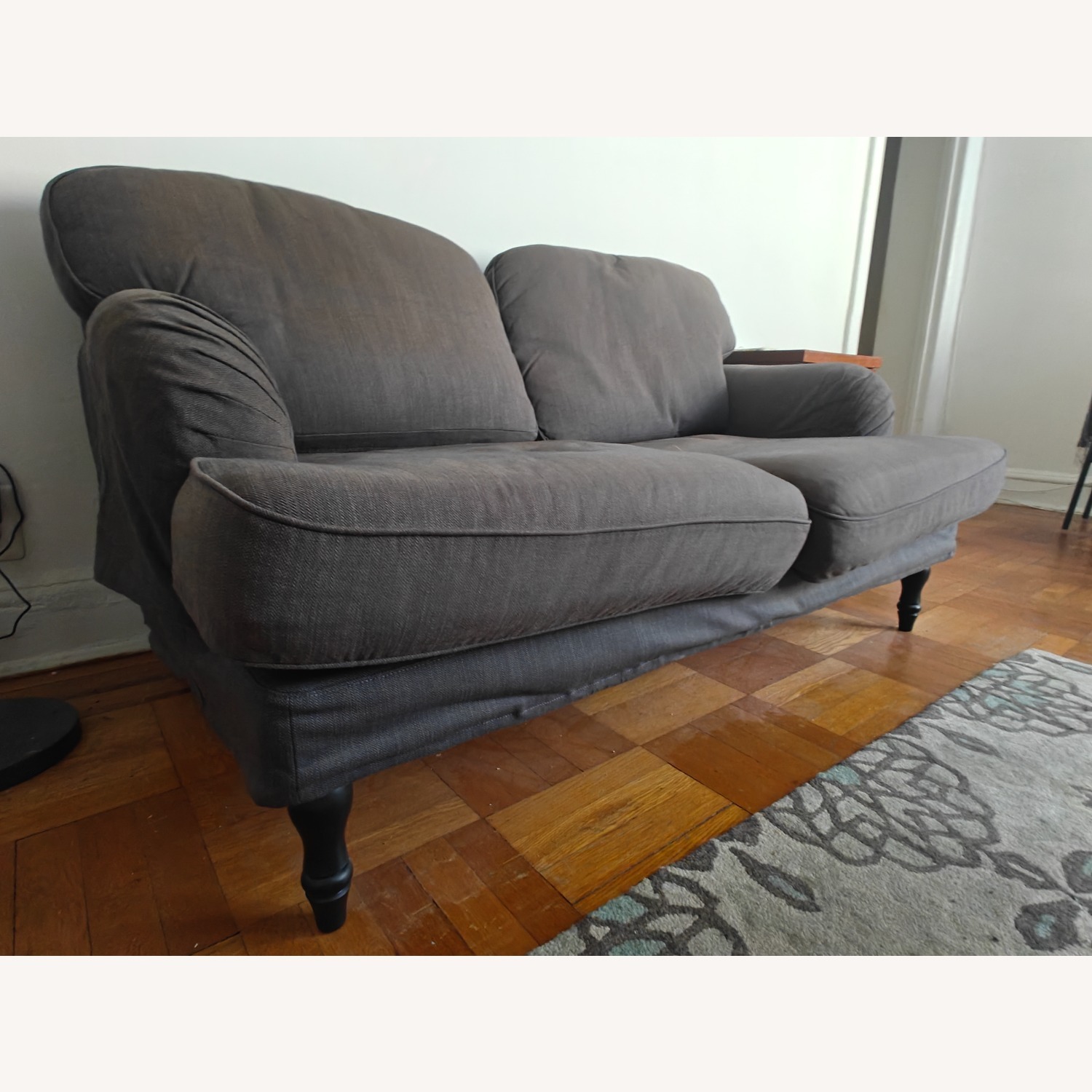 IKEA Stocksund Dark Gray Fabric Loveseat - image-5