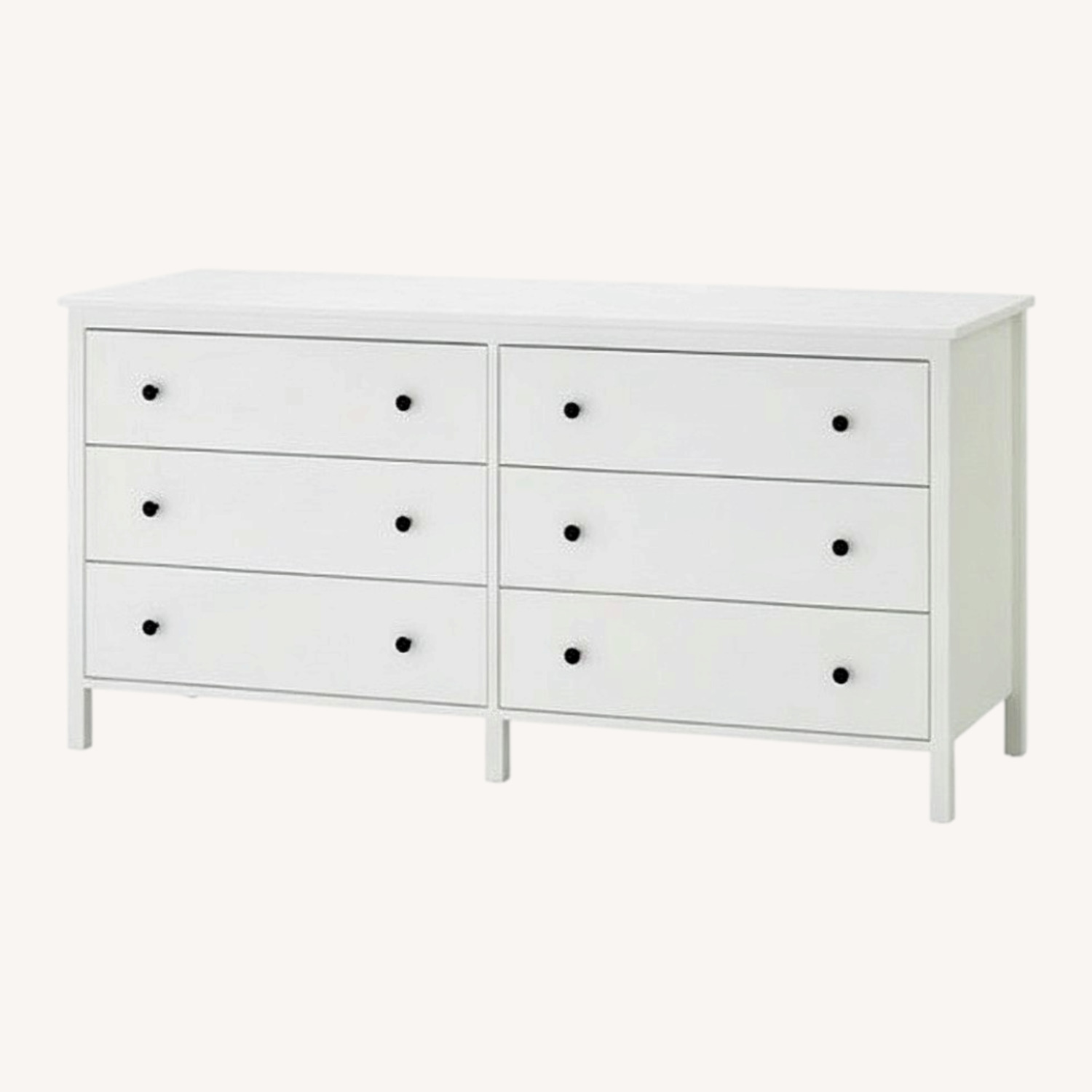 IKEA White Wood Dresser - image-0