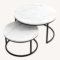 Amazon White Metal Coffee Table