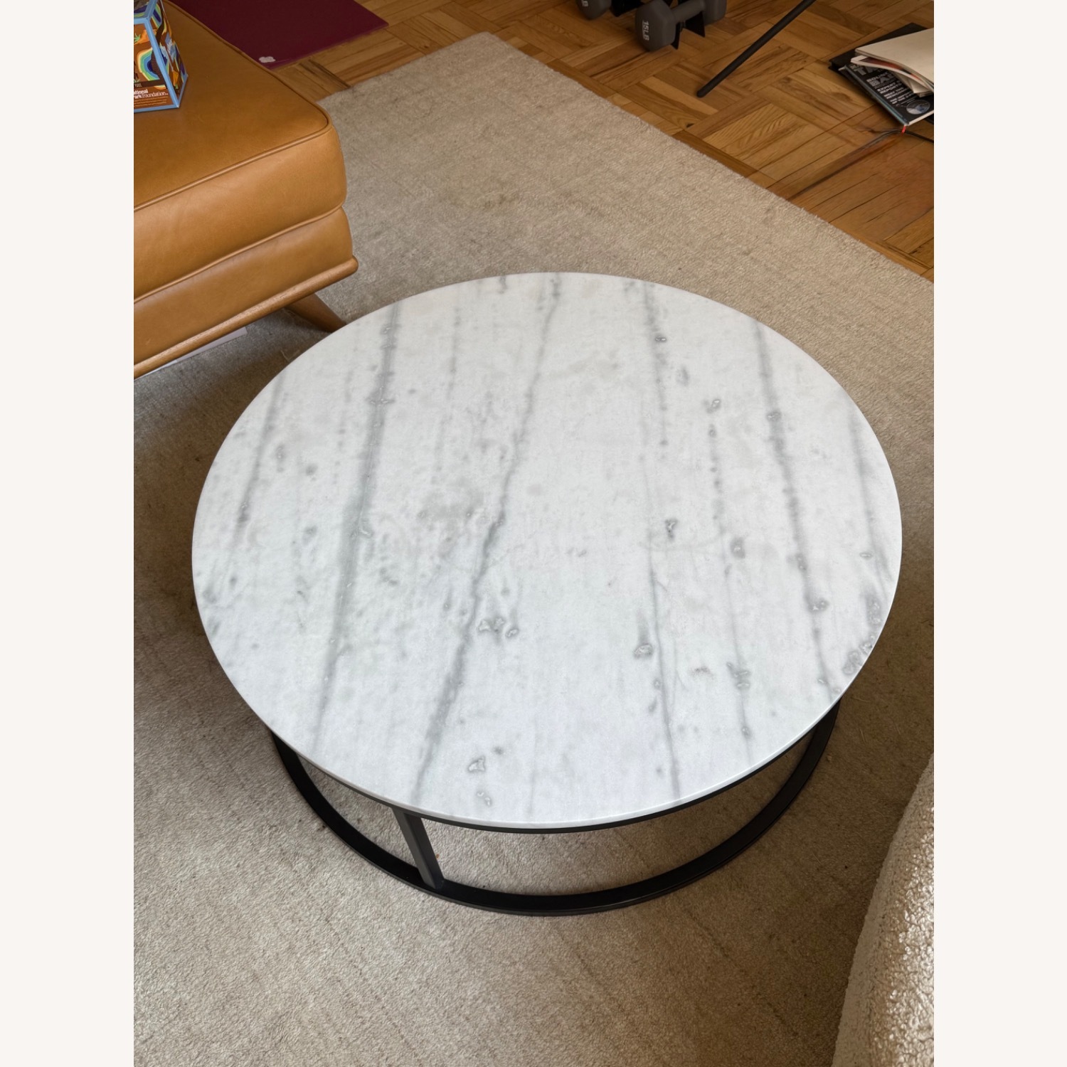 CB2 Smart White Marble Coffee Table - image-2