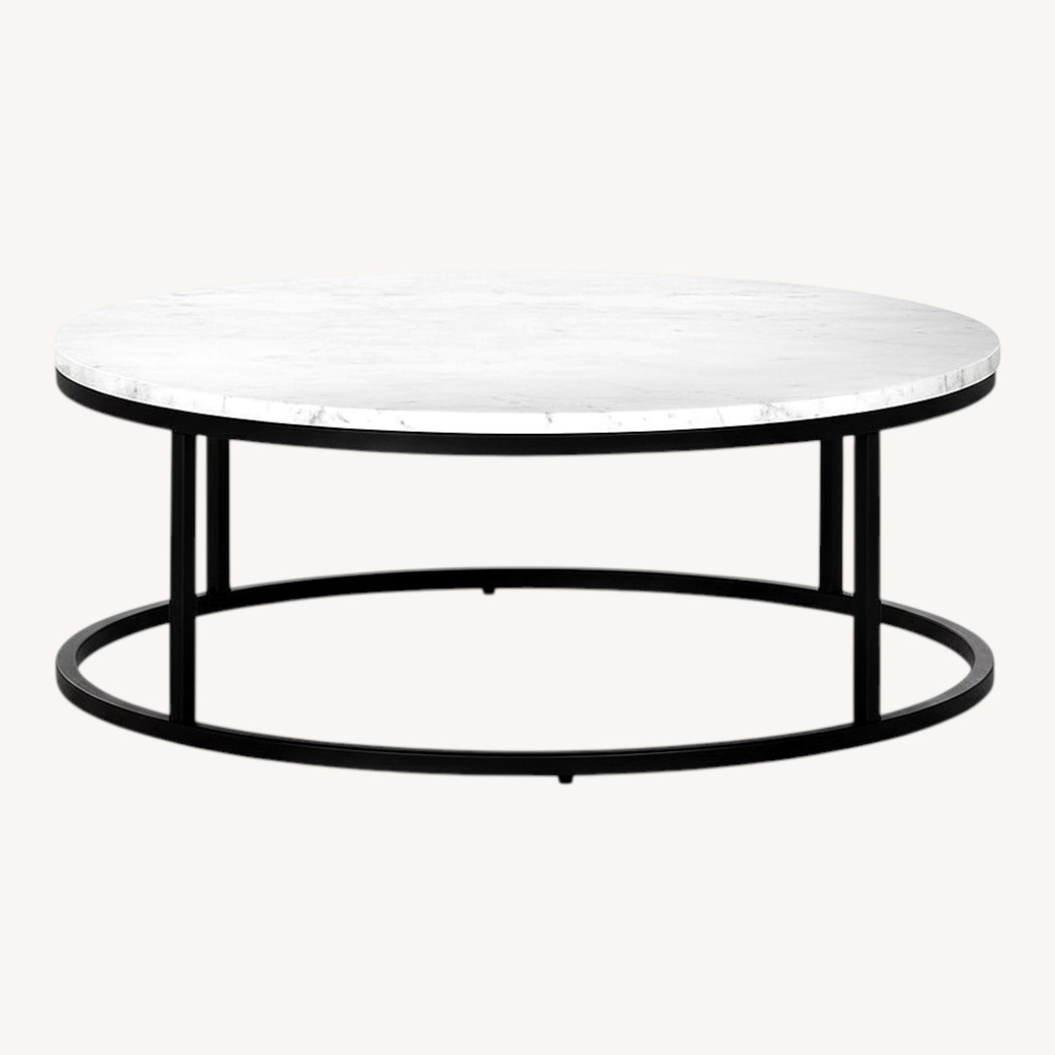 CB2 Smart White Marble Coffee Table - image-0