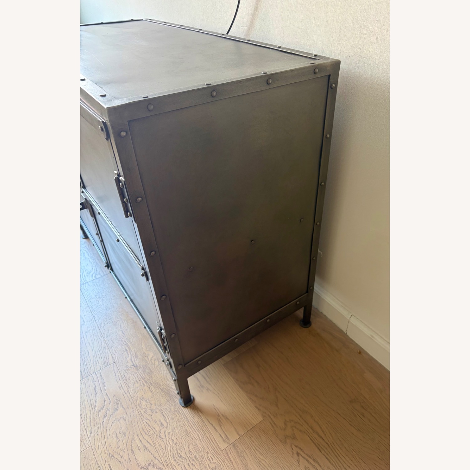 Restoration Hardware Dark Gray Metal Sideboard - image-2
