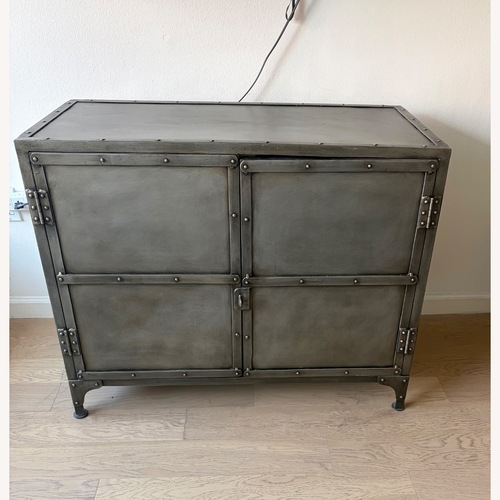 Used Restoration Hardware Dark Gray Metal Sideboard for sale on AptDeco