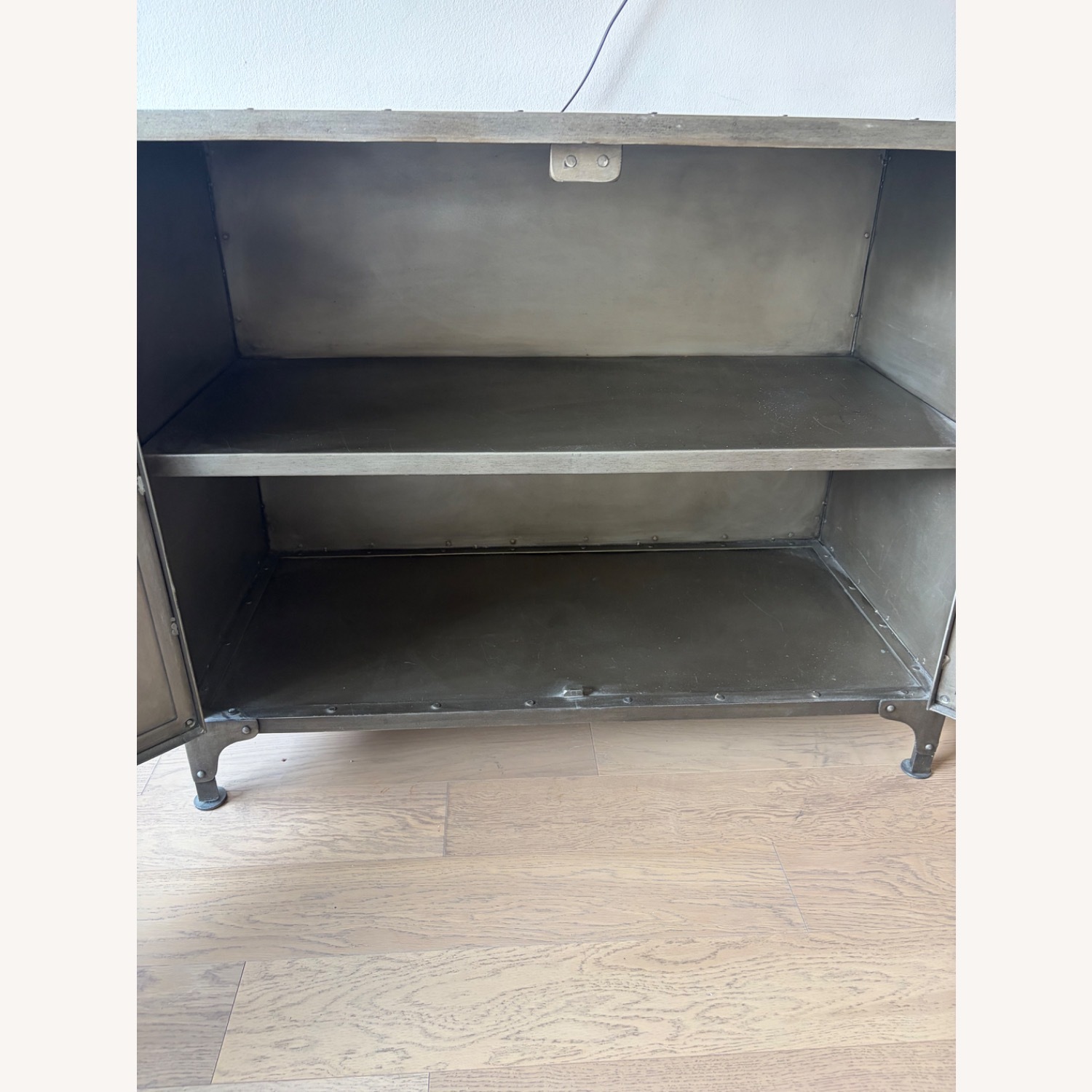 Restoration Hardware Dark Gray Metal Sideboard - image-5