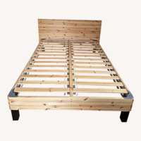 IKEA Natural Wood Queen Bed