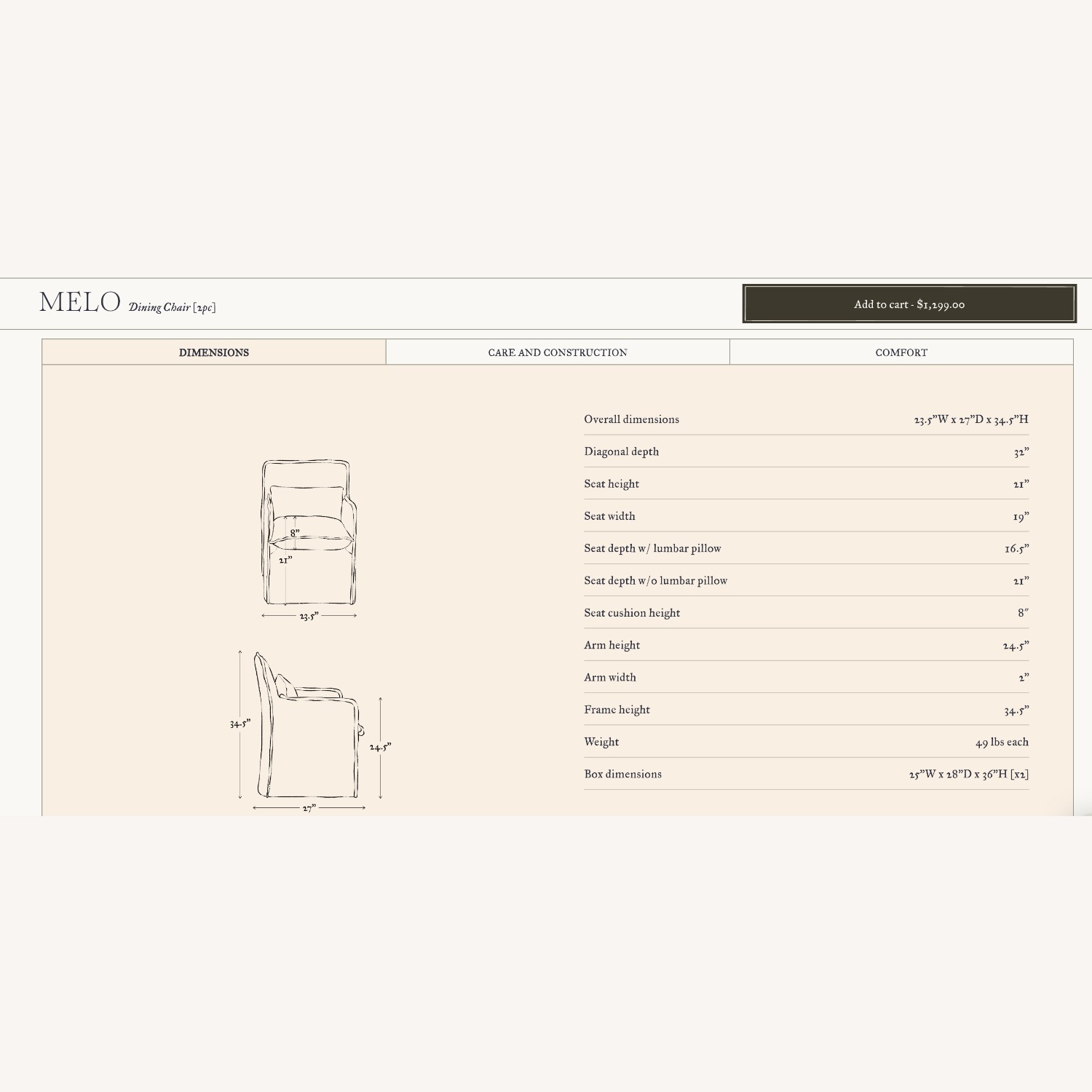 Sixpenny Linen Dining Chairs - image-5