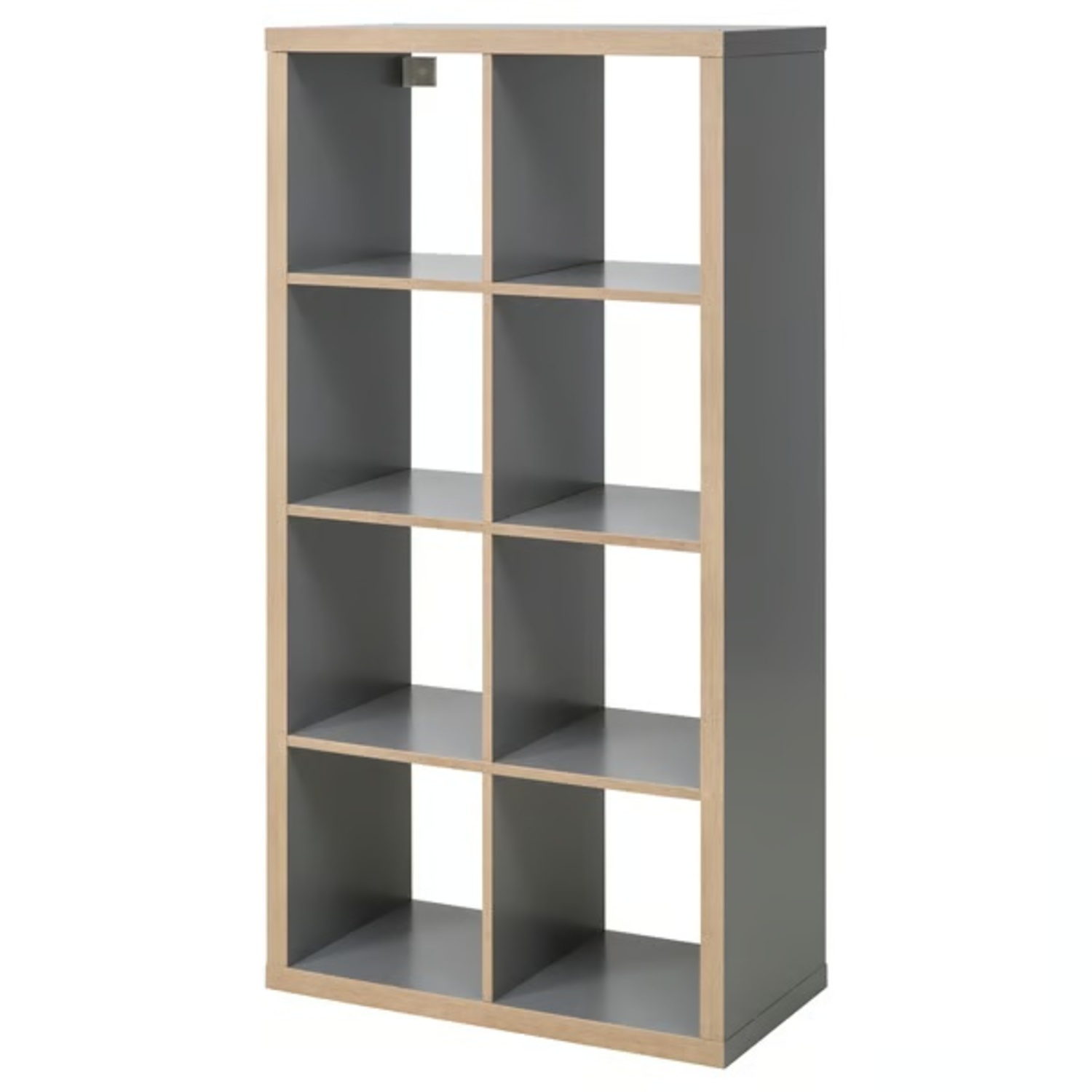 IKEA KALLAX Light Gray Wood Bookcase - image-4