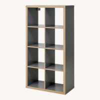 IKEA KALLAX Light Gray Wood Bookcase