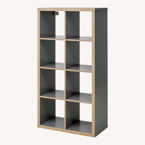 Used IKEA KALLAX Light Gray Wood Bookcase for sale on AptDeco