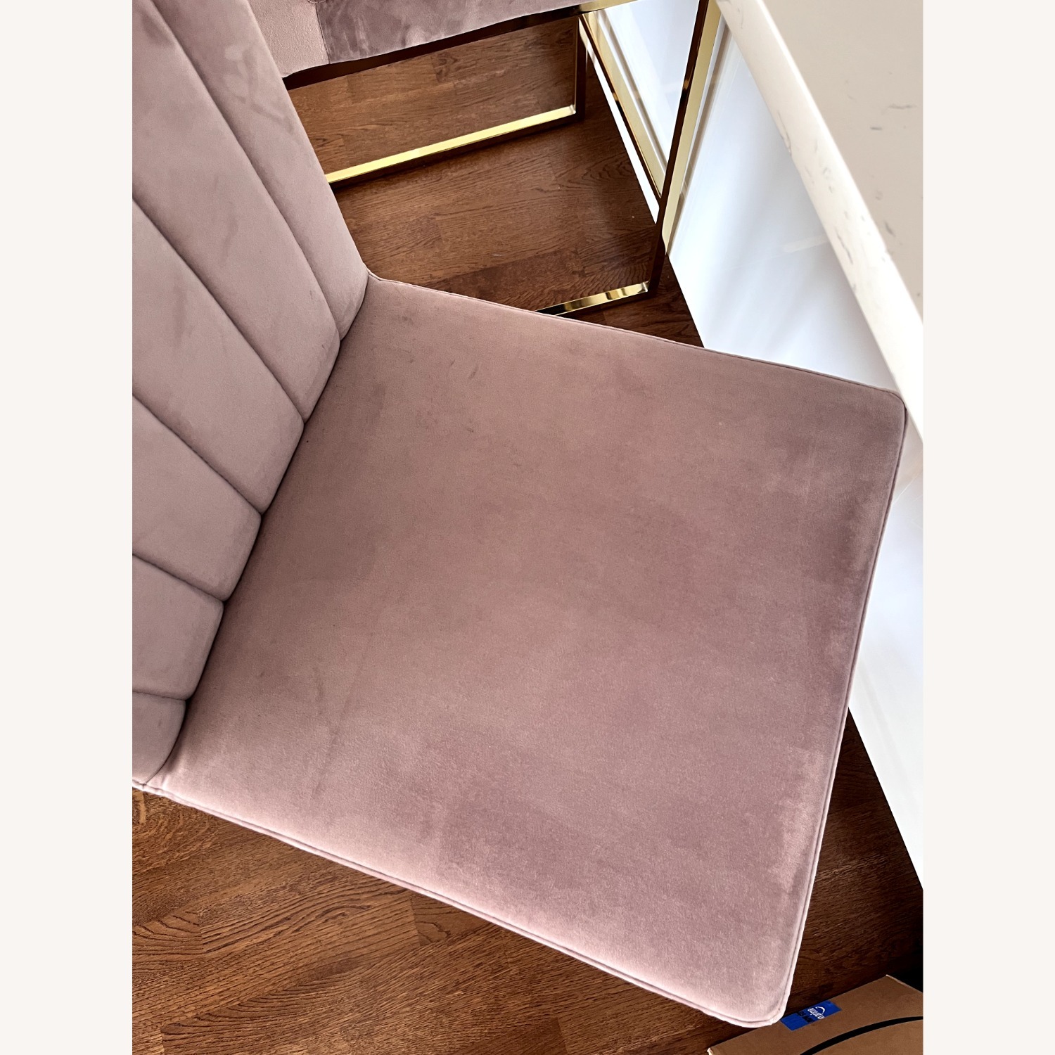 Wayfair Etta Pink Velvet 26" Counter Stool [Set of 2] - image-3