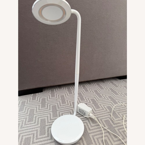Used Pablo Designs White Metal Table Lamp for sale on AptDeco