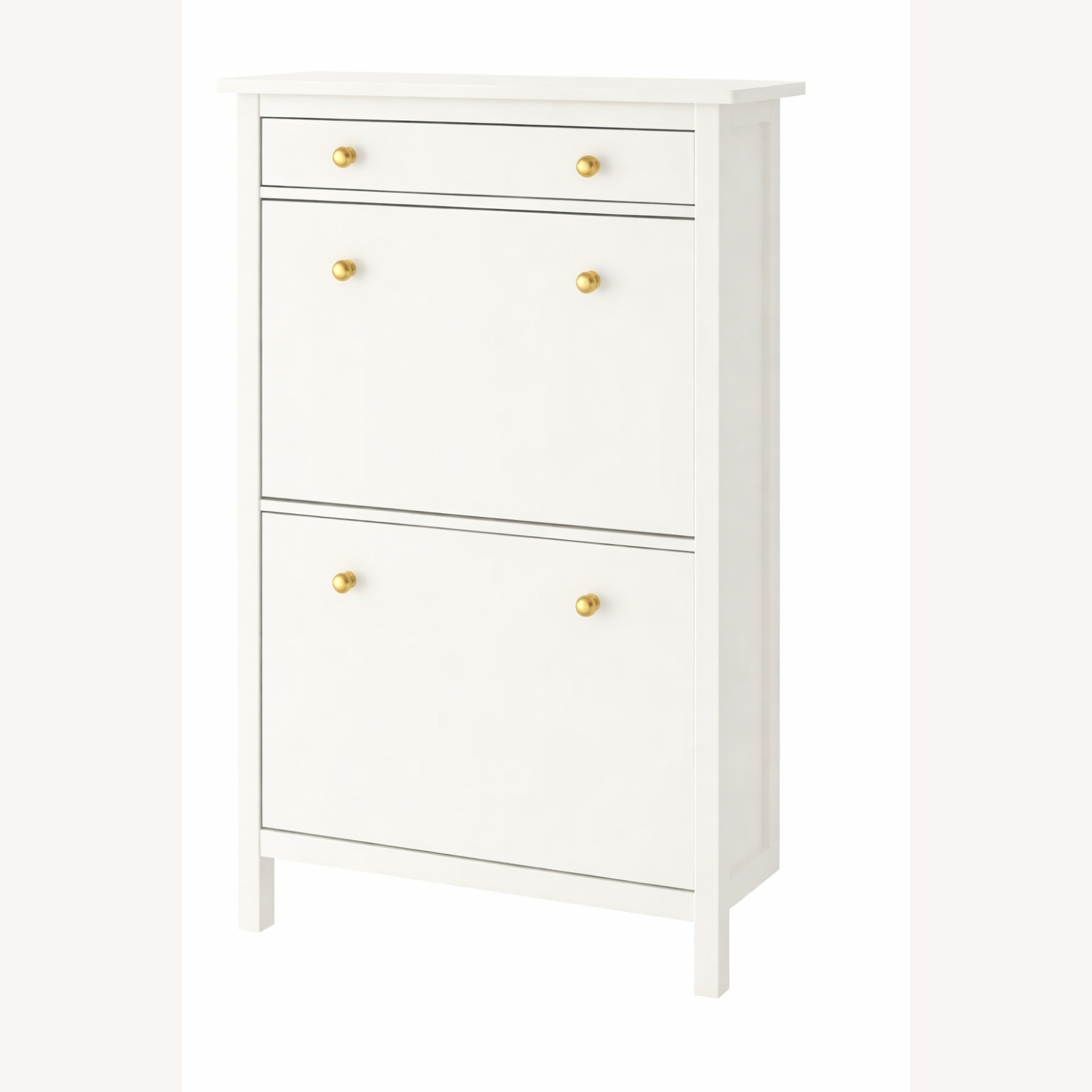 3 IKEA HEMNES Shoe Cabinets, Custom Brass Knobs - image-4