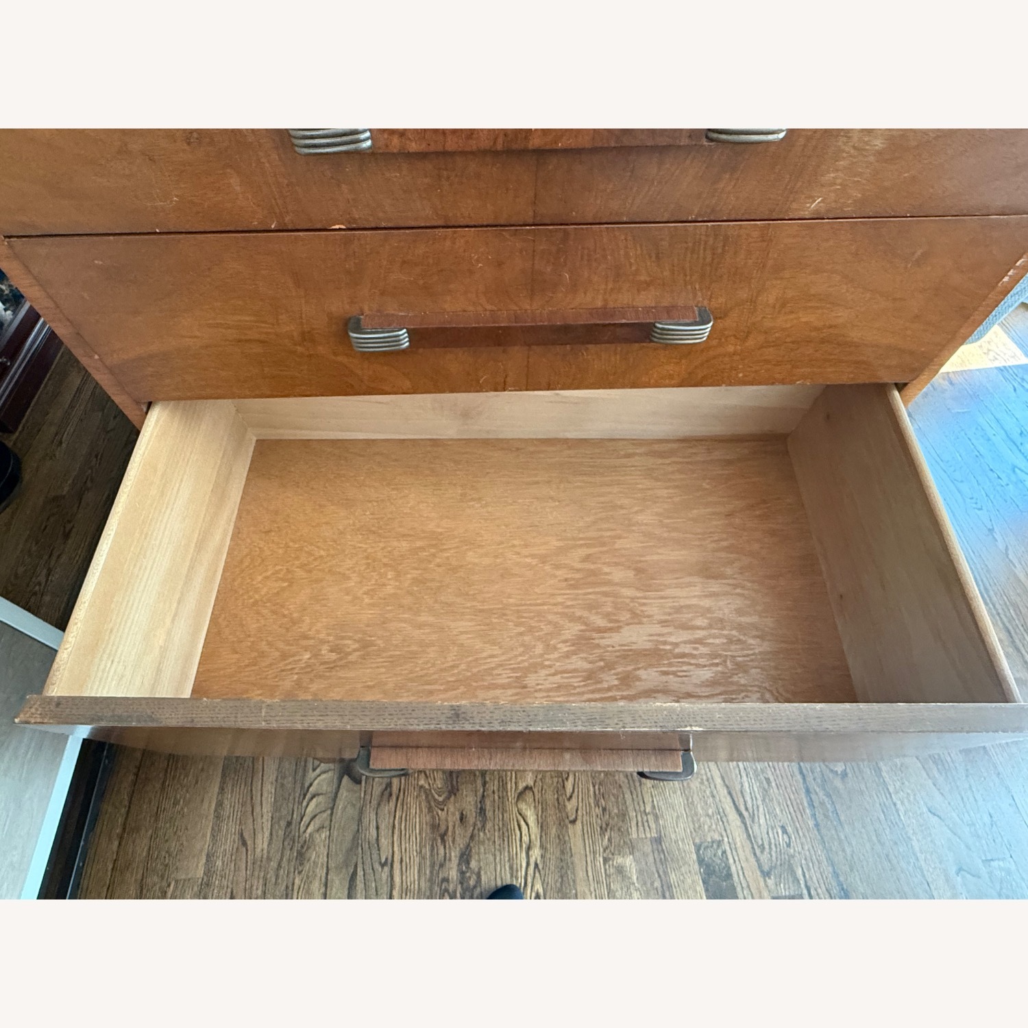 Vintage/Antique Dark Brown Wood Dresser - image-6