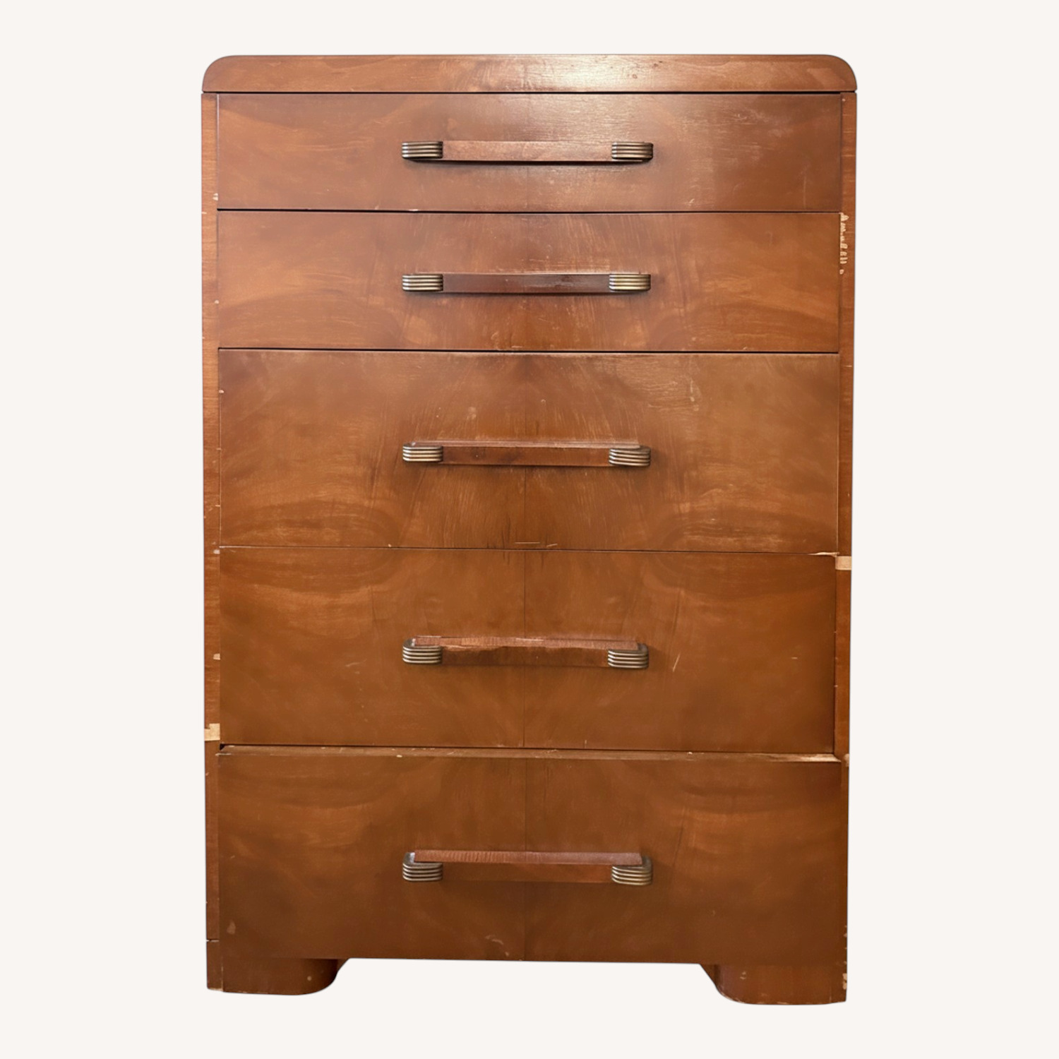 Vintage/Antique Dark Brown Wood Dresser - image-0