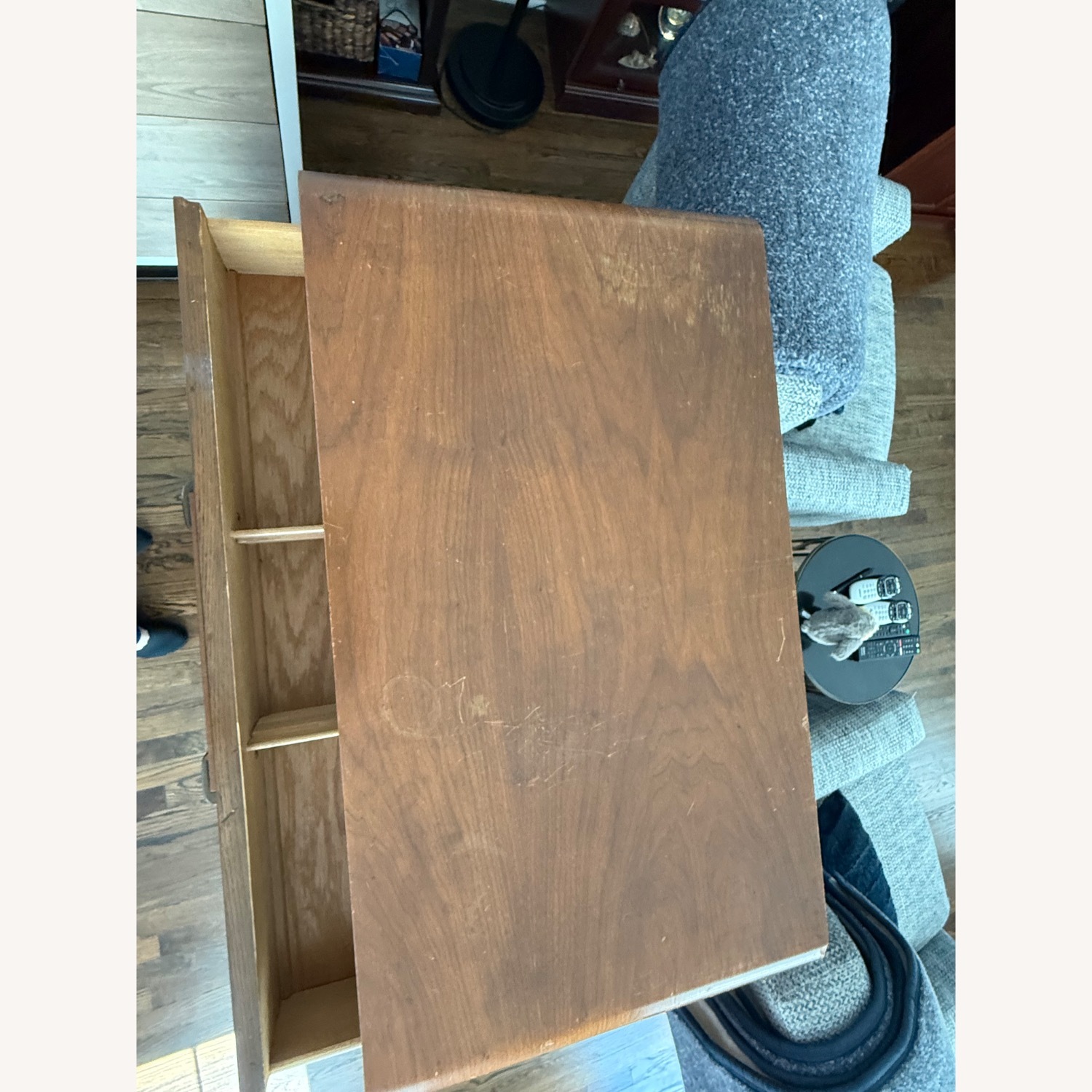 Vintage/Antique Dark Brown Wood Dresser - image-3