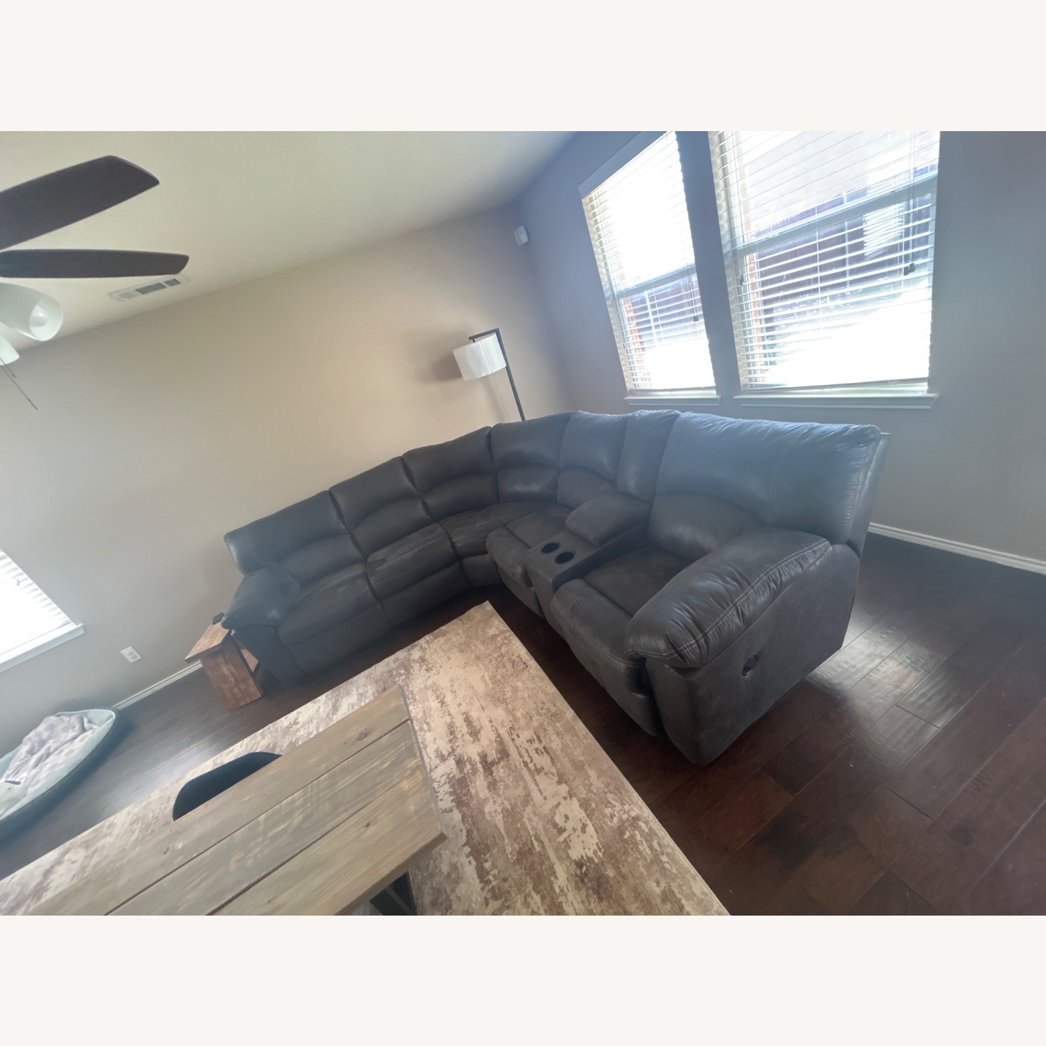 Ashley Furniture Tambo Dark Gray 2 Piece Sectional - image-2