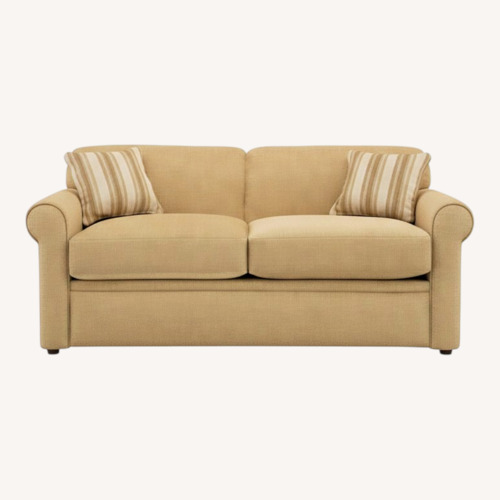 Used Raymour & Flanigan Portland Natural Fabric Sleeper Sofa for sale on AptDeco
