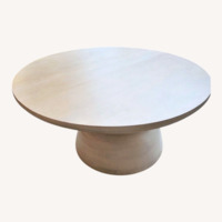 Joss & Main Erlian Solid Wood Pedestal Coffee Table