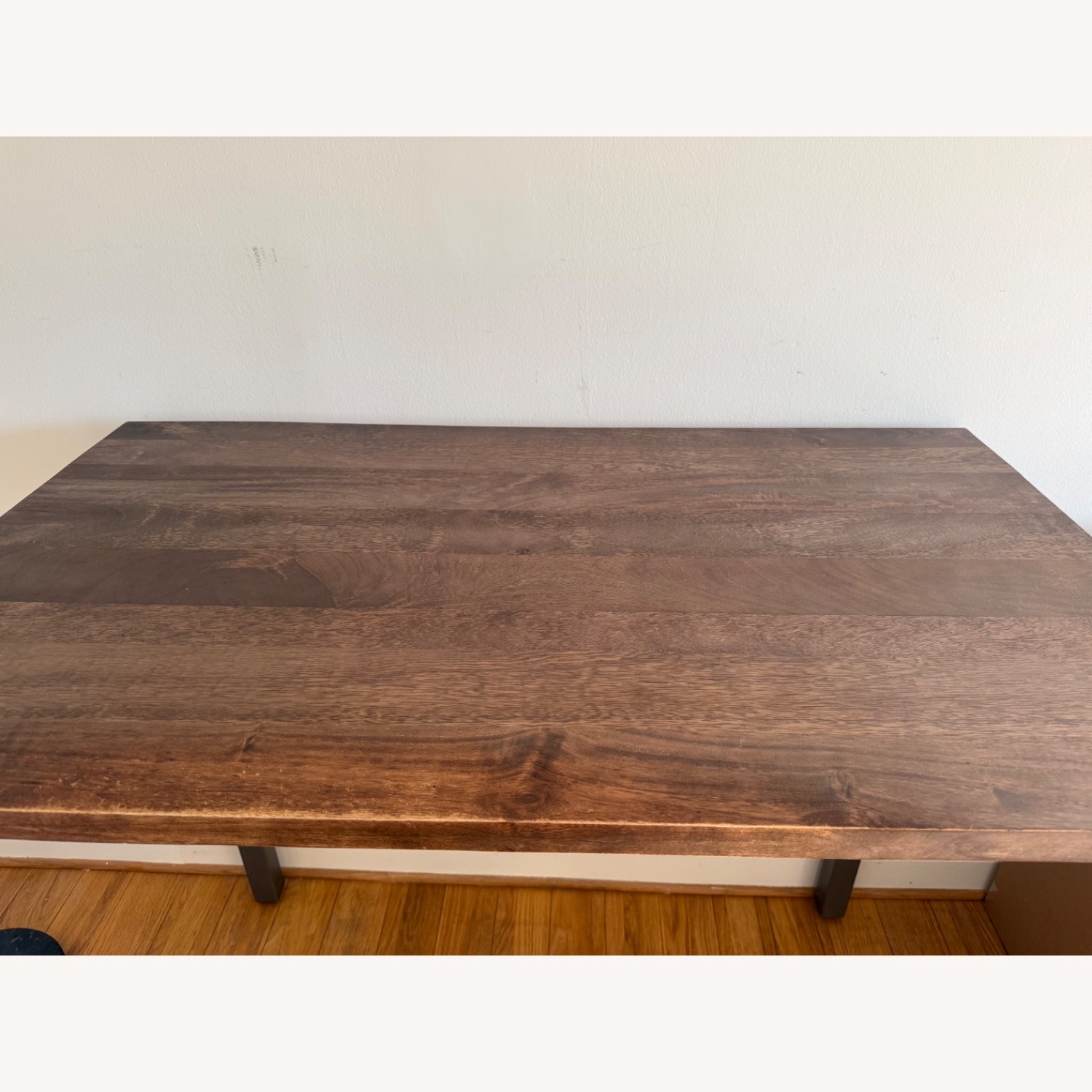 CB2 Stilt Dark Brown Wood Dining Table - image-2