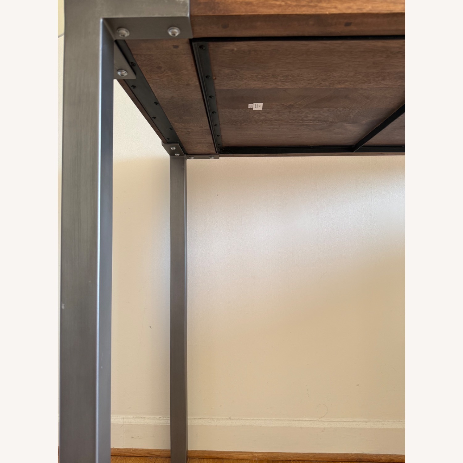 CB2 Stilt Dark Brown Wood Dining Table - image-5