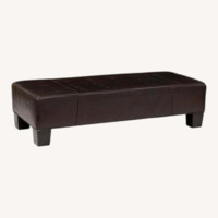 Mitchell Gold + Bob Williams Leather Ottoman
