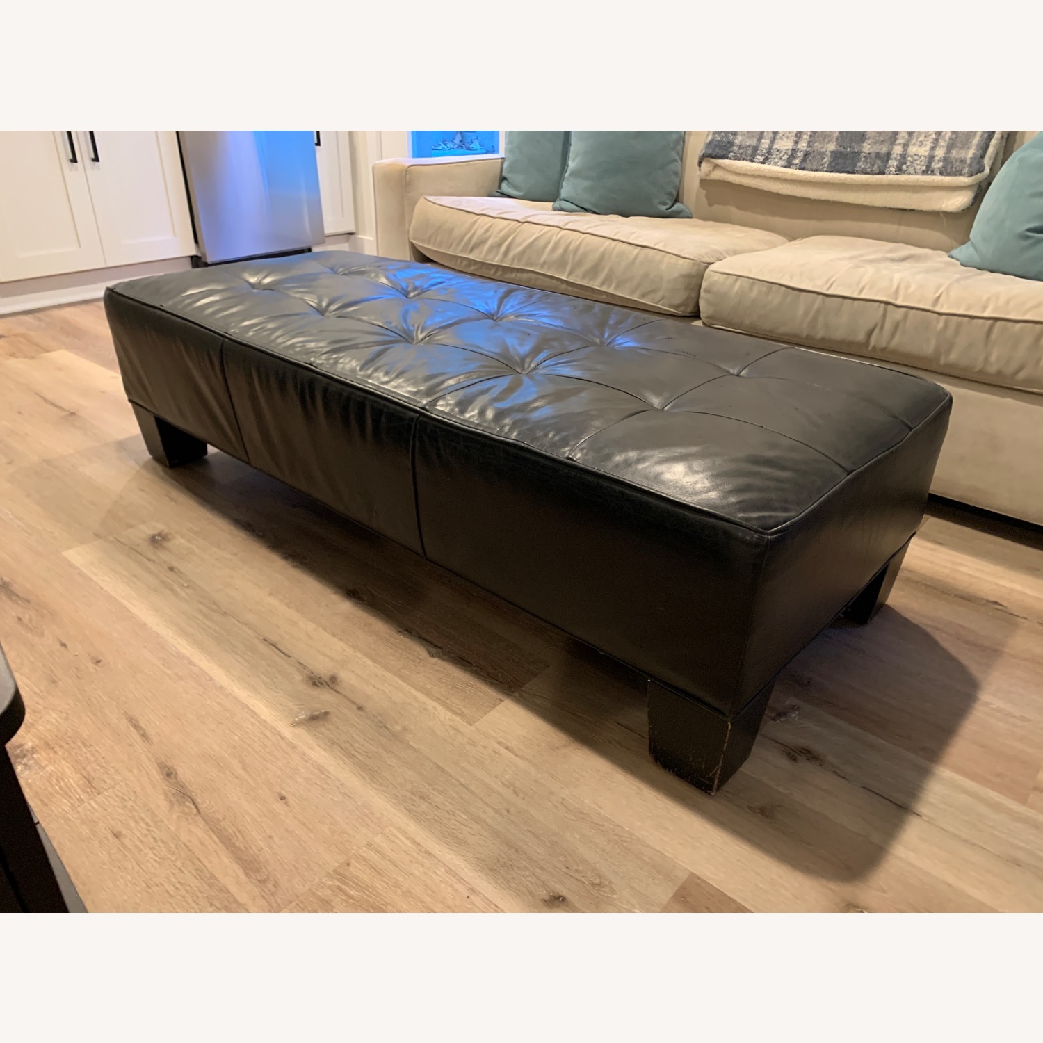 Mitchell Gold + Bob Williams Leather Ottoman - image-2
